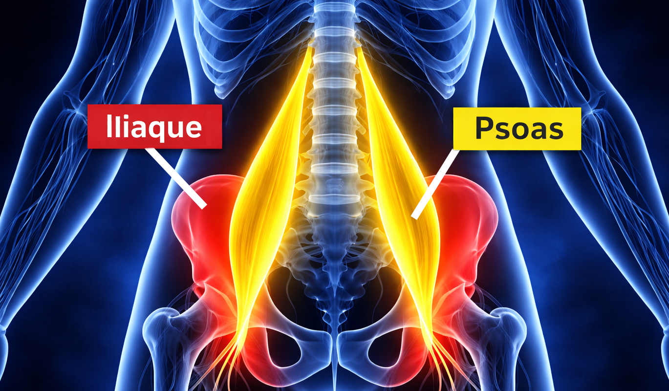 Muscle psoas et psoas iliaque : différences, rôle et erreurs fréquentes