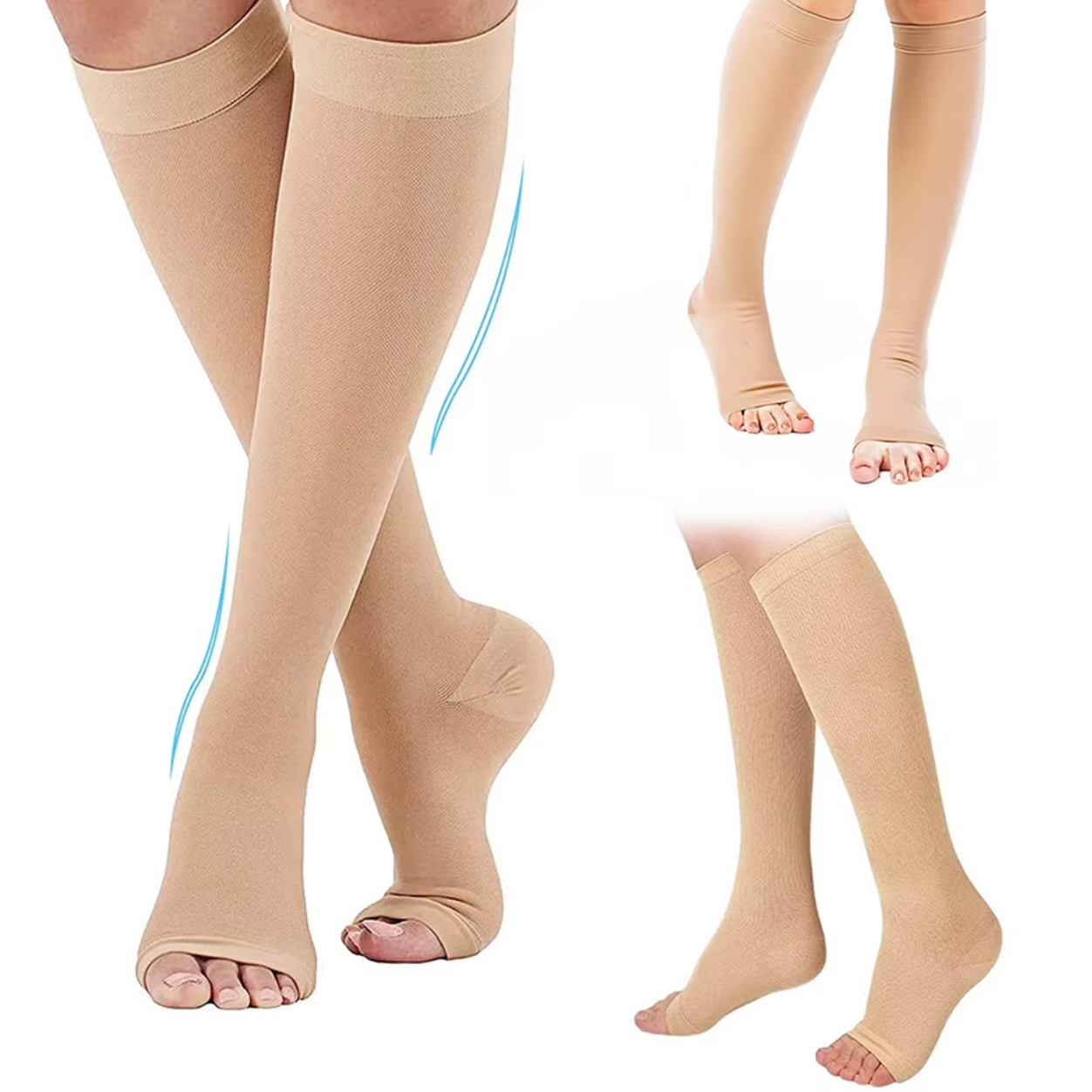 Bas de contention à bouts ouvert (Niveau 2)