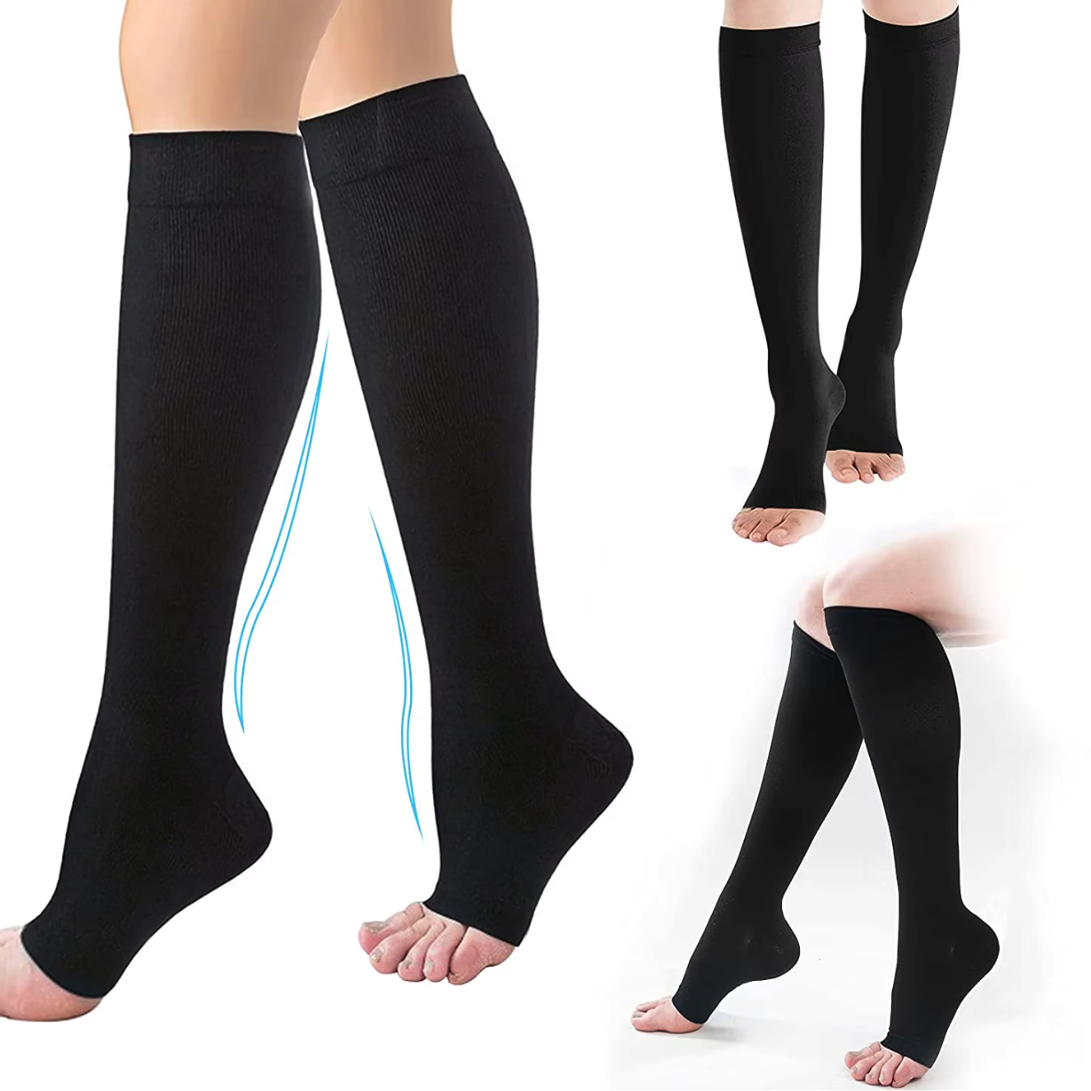 Bas de contention à bouts ouvert (Niveau 2)