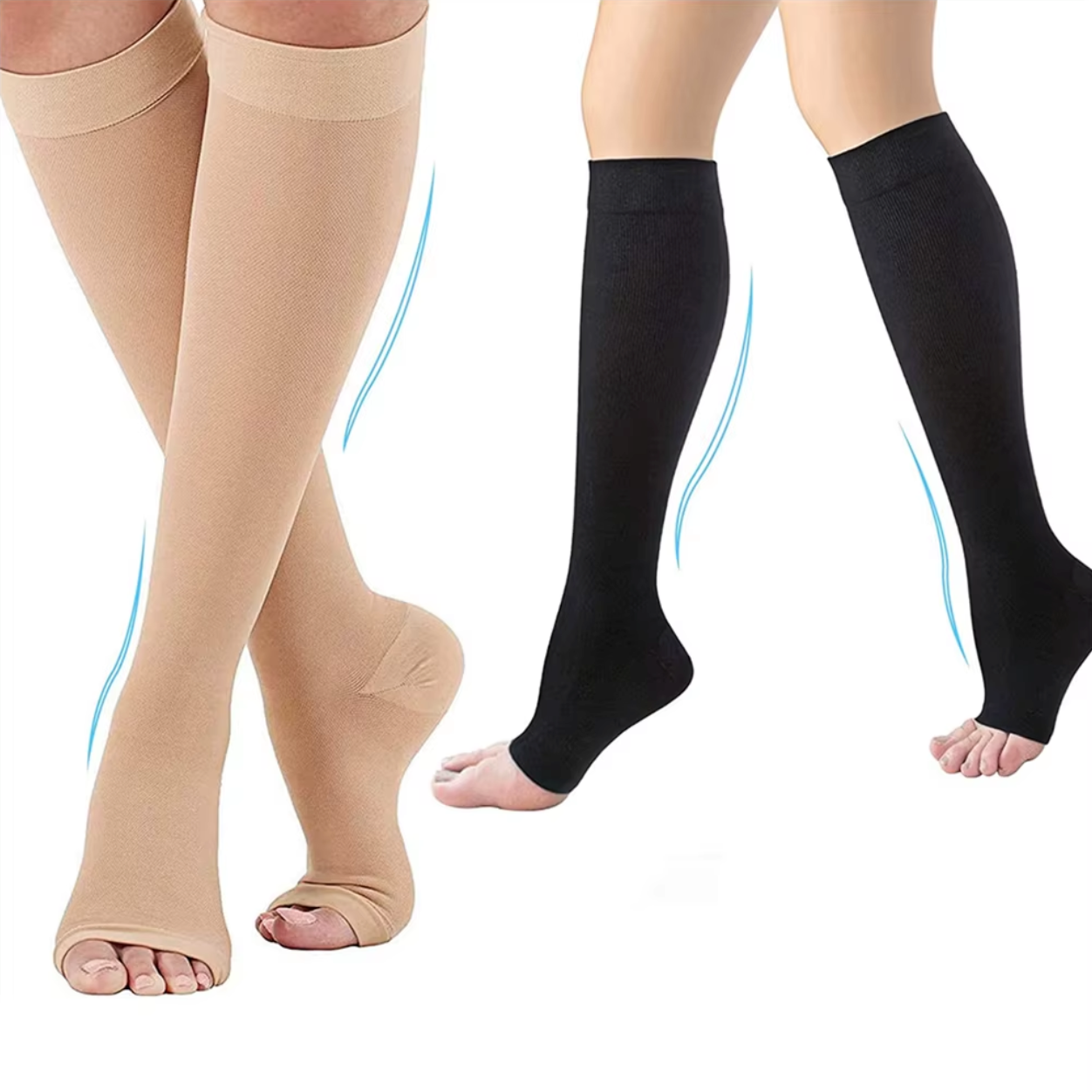 Bas de contention à bouts ouvert (Niveau 2)