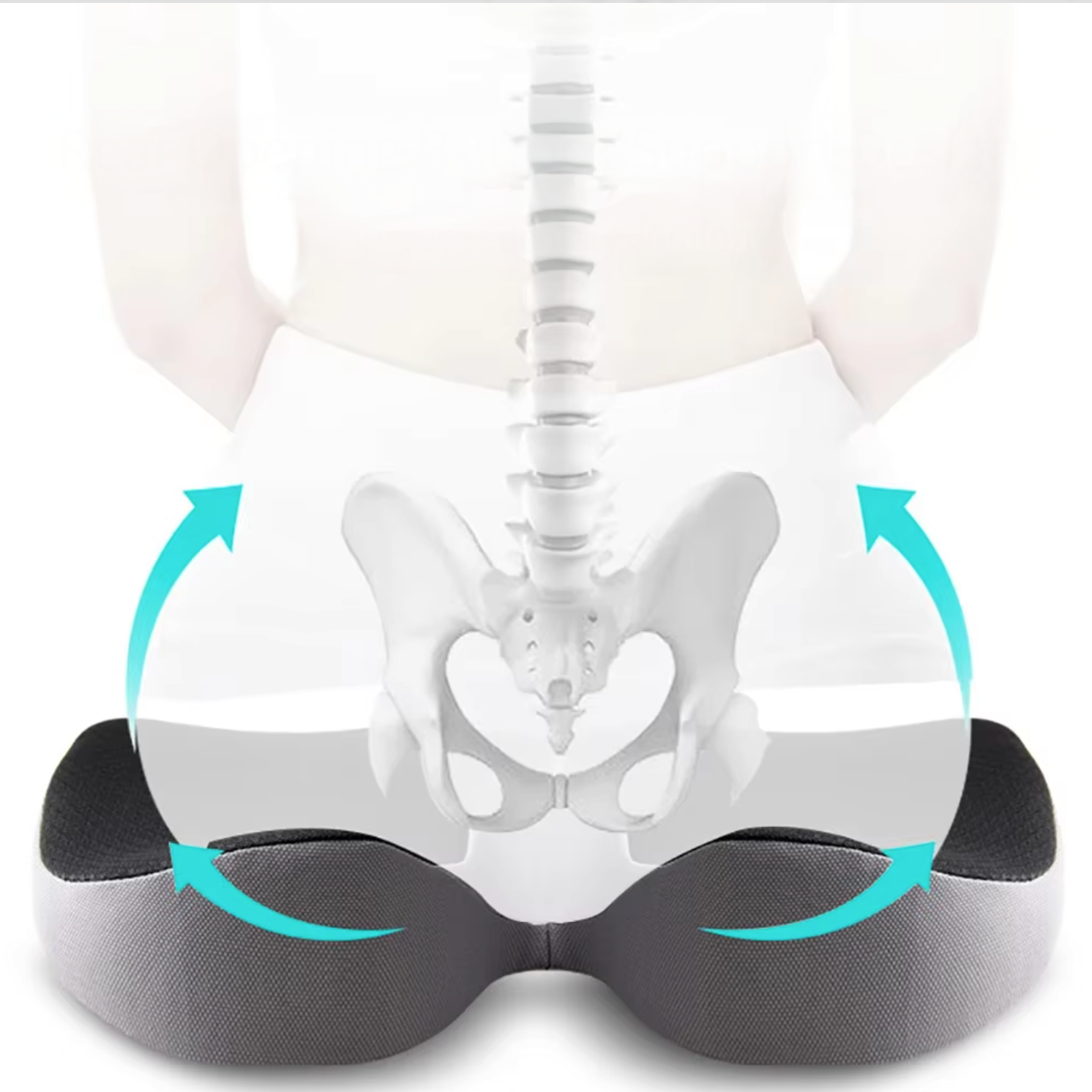 Coussin ergonomique avec mousse à mémoire de forme - visuel 1