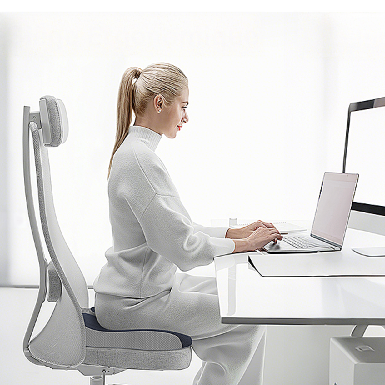 Coussin ergonomique avec mousse à mémoire de forme