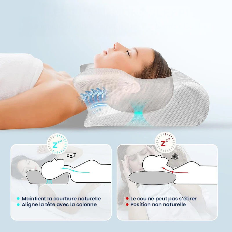Oreiller ergonomique cervical Neck Reset - visuel 2
