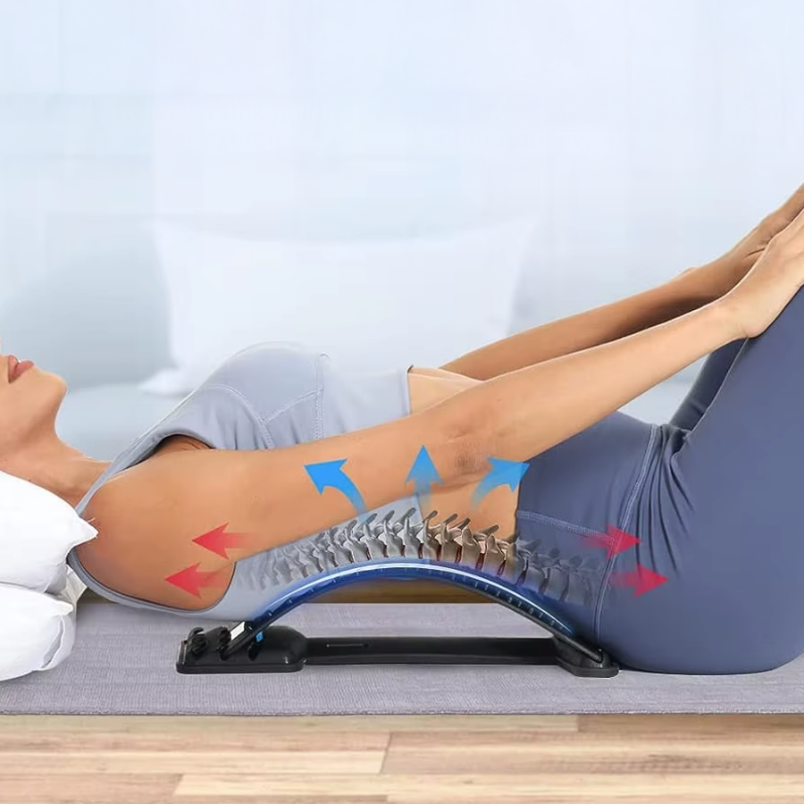 Planche de relaxation et d'étirement dorsal