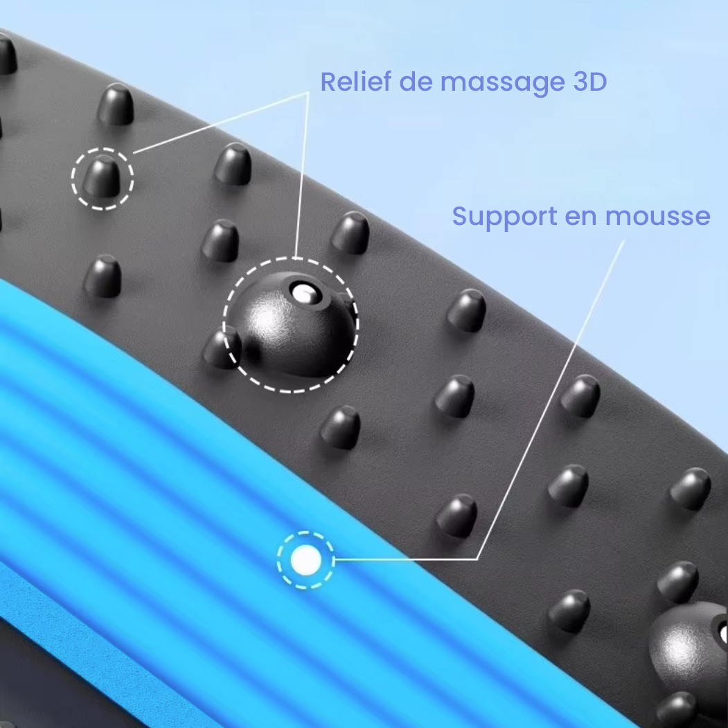 Planche de relaxation et d'étirement dorsal