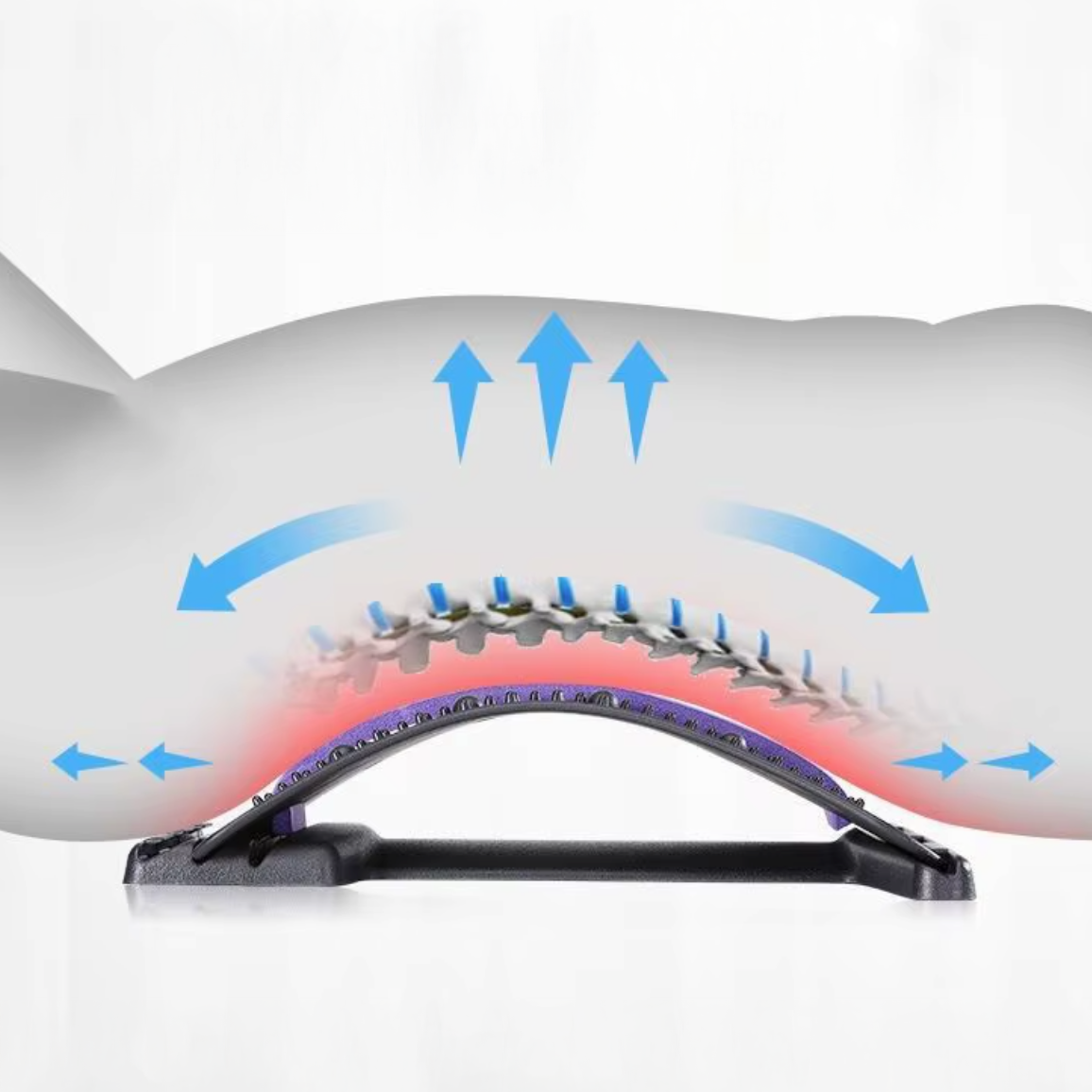 Planche de relaxation et d'étirement dorsal