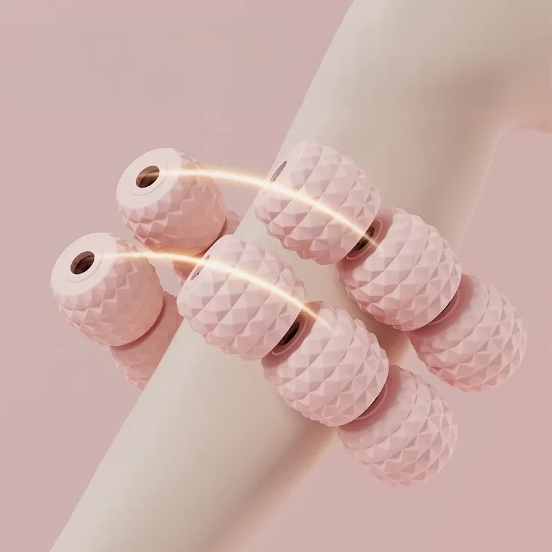 Rouleau de massage anti-cellulite musculaire pour les jambes à 18 roues - visuel 1