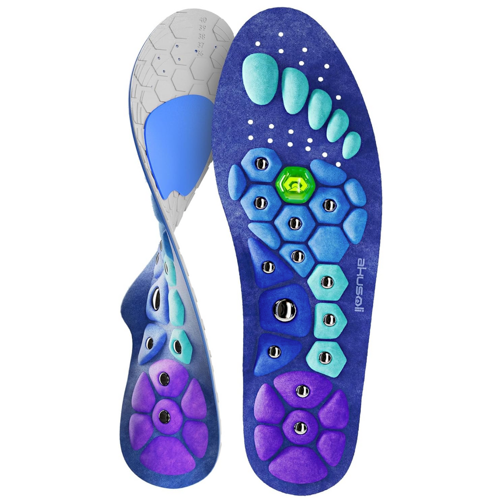 Semelles acupression magnétique de soutien voûte plantaire