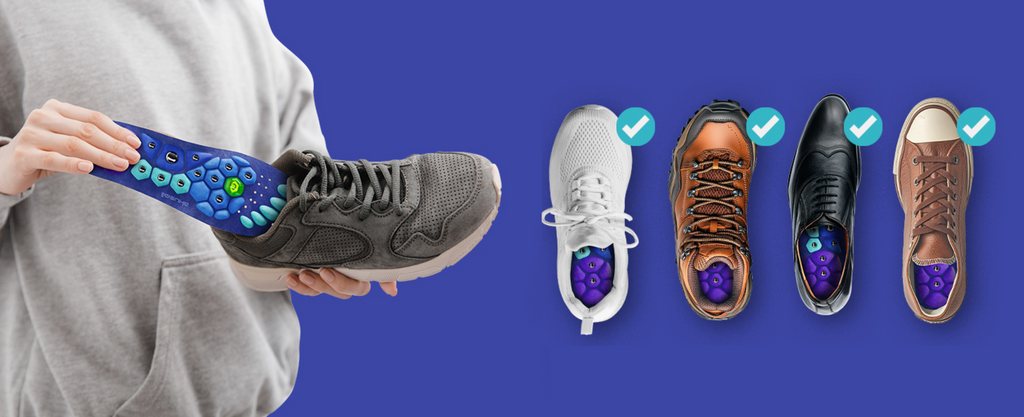 Semelles acupression magnétique de soutien voûte plantaire