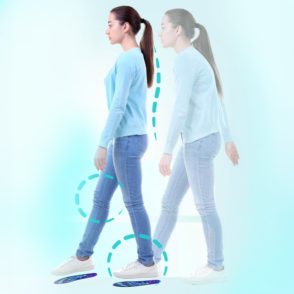 Semelles acupression magnétique de soutien voûte plantaire