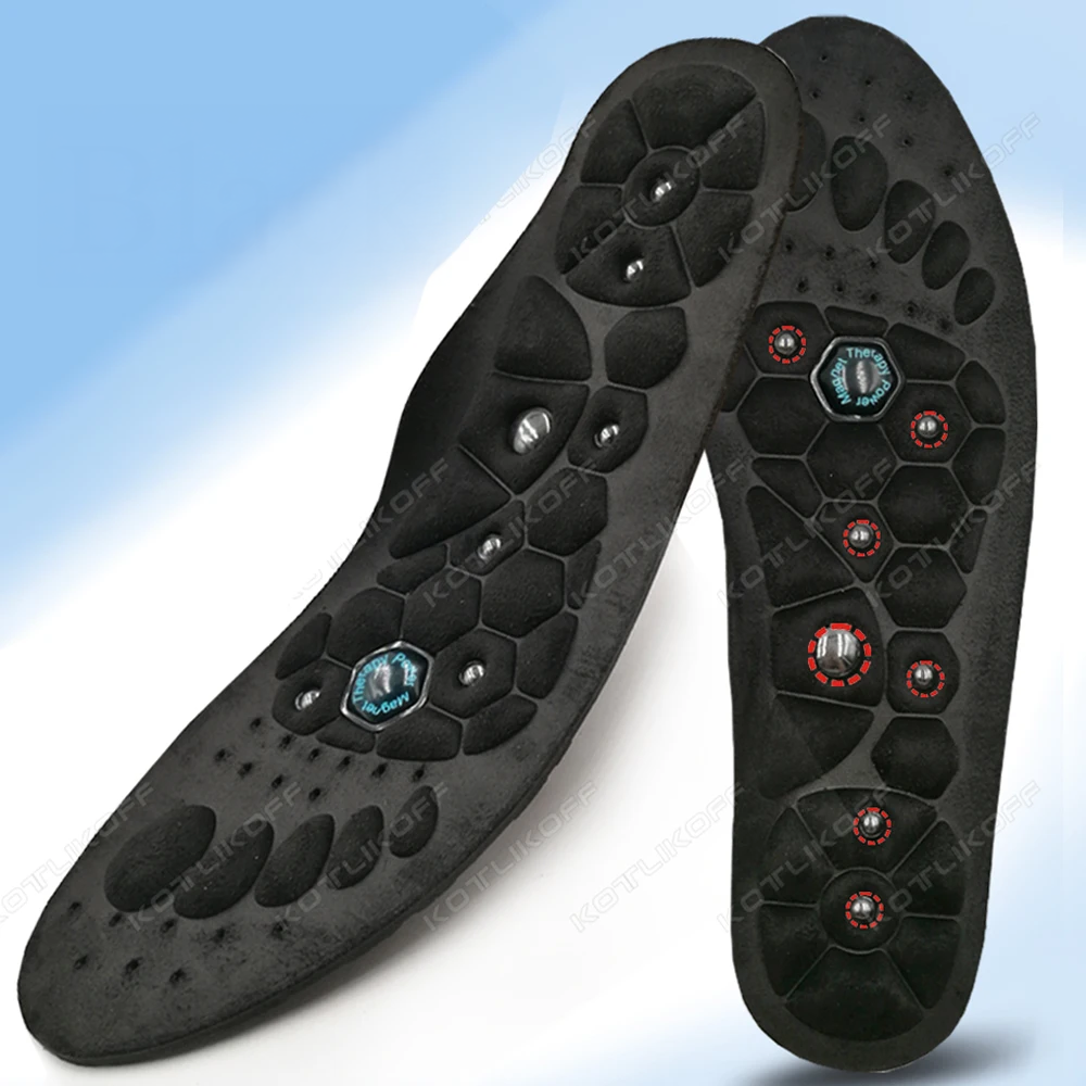 Semelles acupression magnétique de soutien voûte plantaire