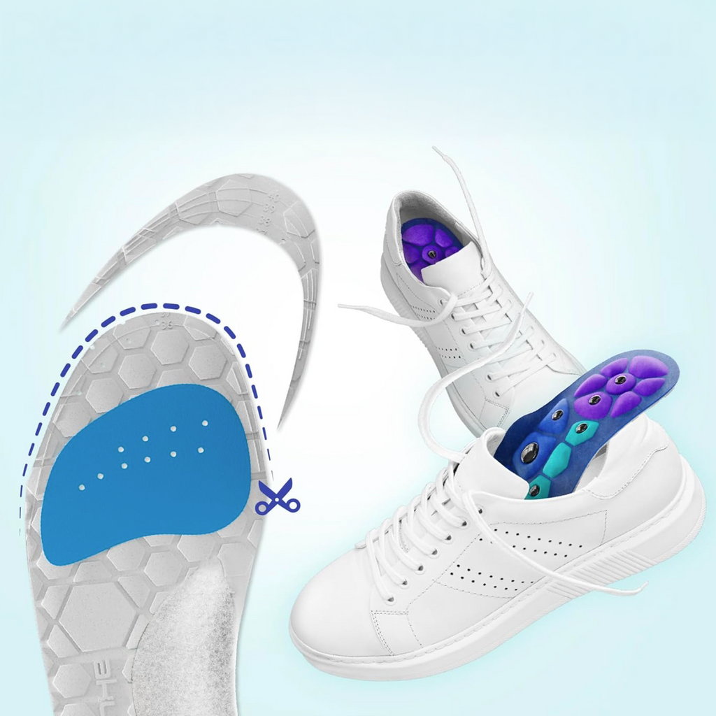 Semelles acupression magnétique de soutien voûte plantaire