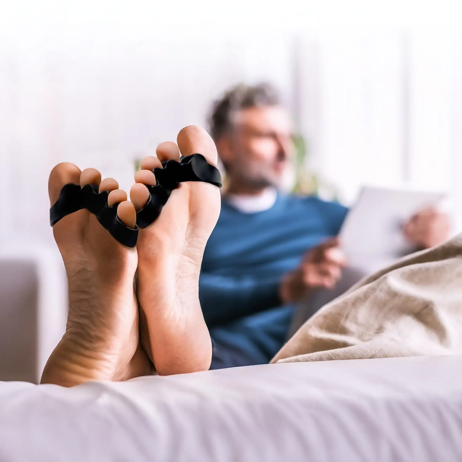 Séparateur d'orteils pour Hallux-Valgus et orteils en griffe
