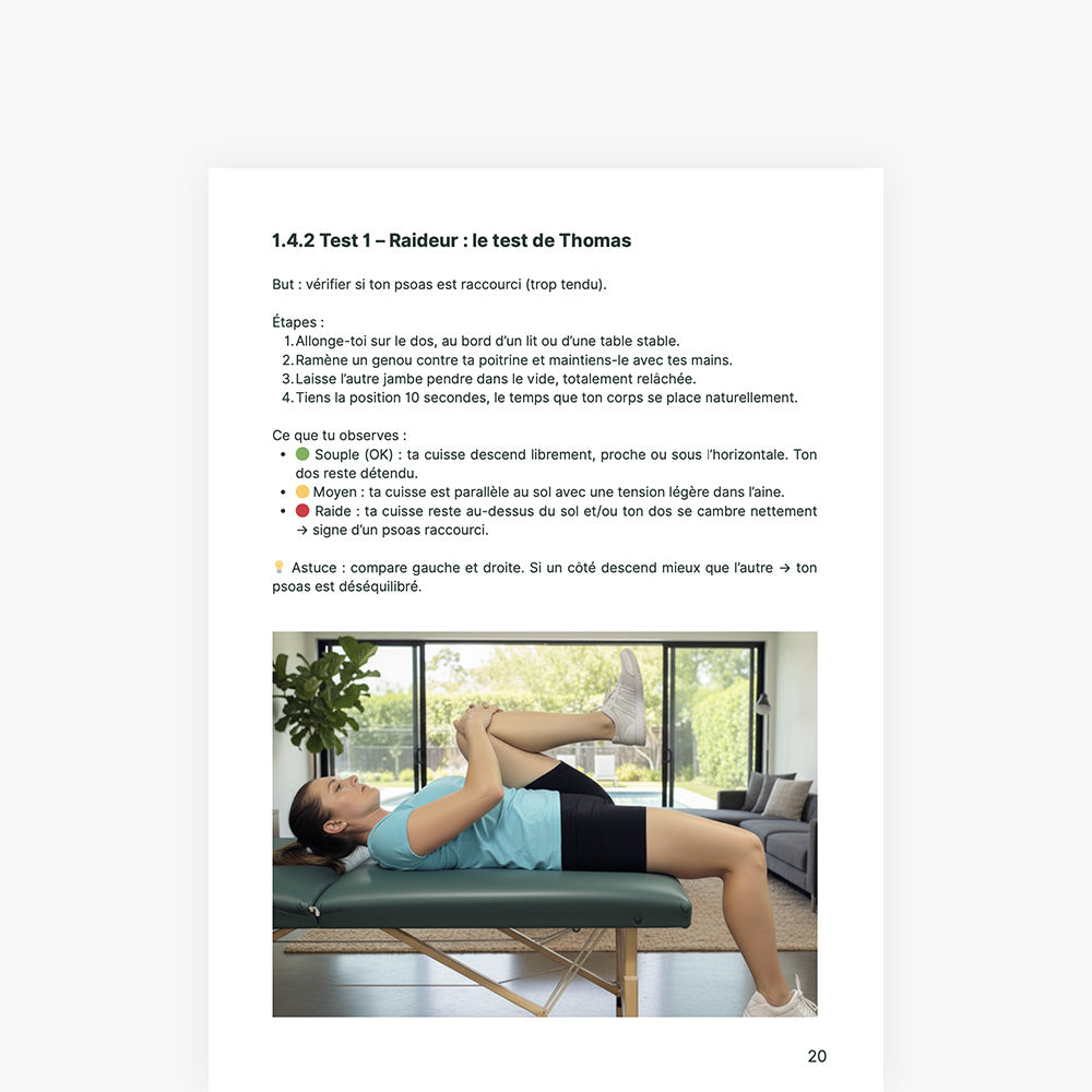 E-Book Psoas Protocole – Libérez votre psoas, muscle profond clé de la mobilité